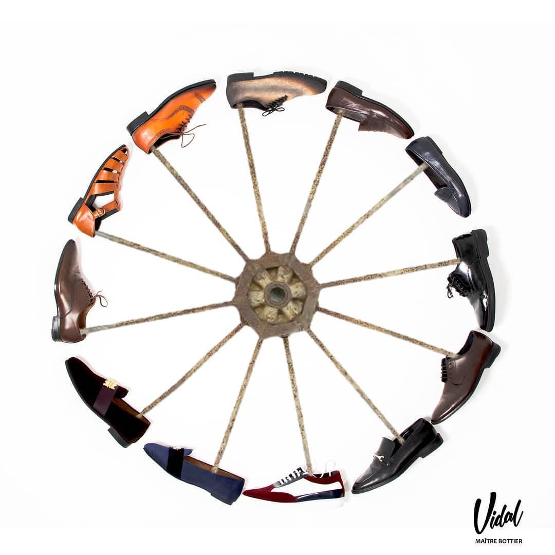La roue des couleurs VIDAL — palette de mocassins