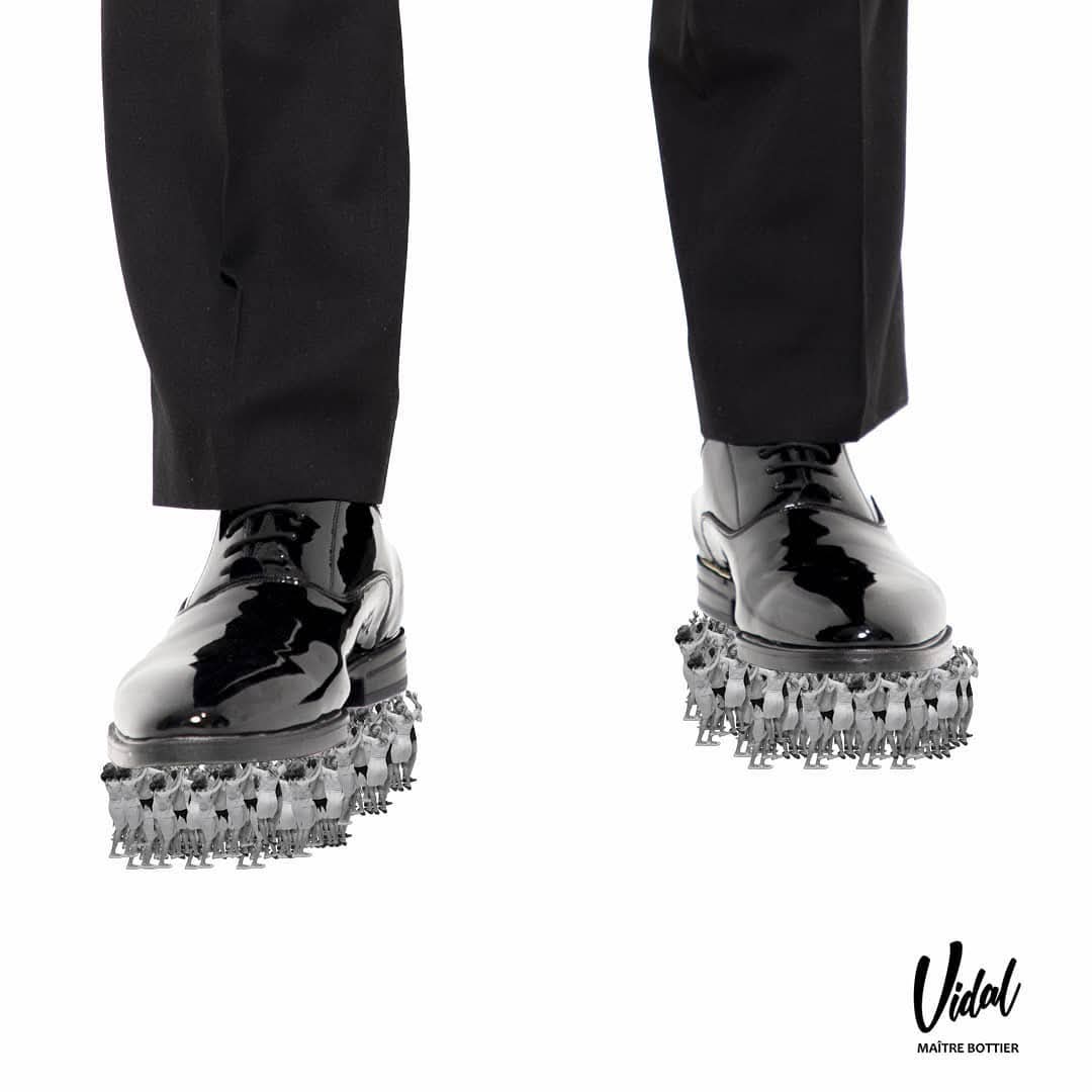 Détail semelle cuir — éditorial VIDAL